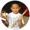 To make his mommy proud, is what this young performer had in mind!